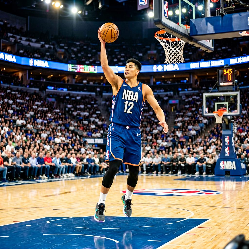 NBA篮球赛场，展示美国职业篮球联赛数据服务